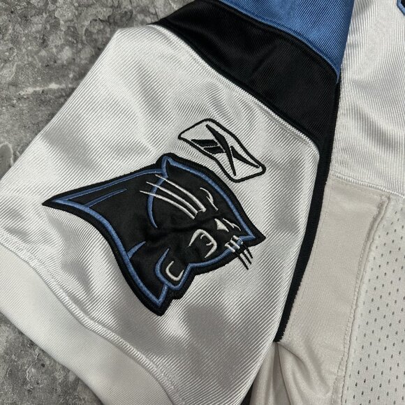 Steve Smith #89 Carolina Panthers jersey Reebok  Size 48 White Blue Black - Picture 3 of 8